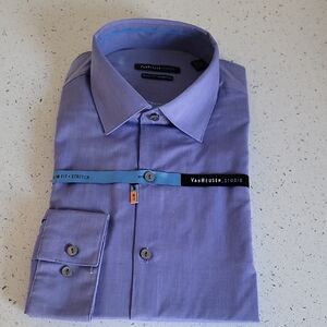 Van Heusen Slim-Fit Dress Shirt Medium Purple